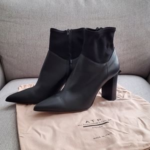 ATP Atelier Black Leather Booties